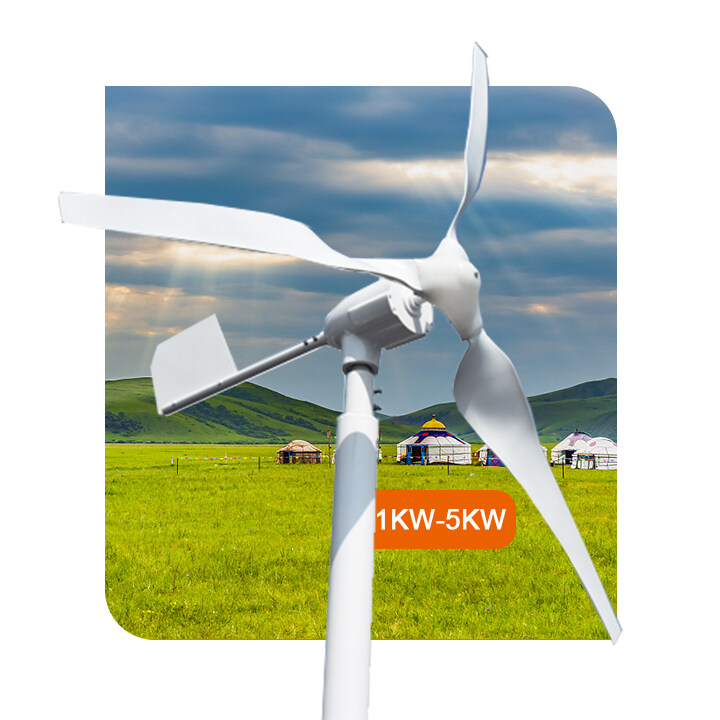 High efficiency high power 5000W 48V horizontal wind turbine for home use wind turbine company