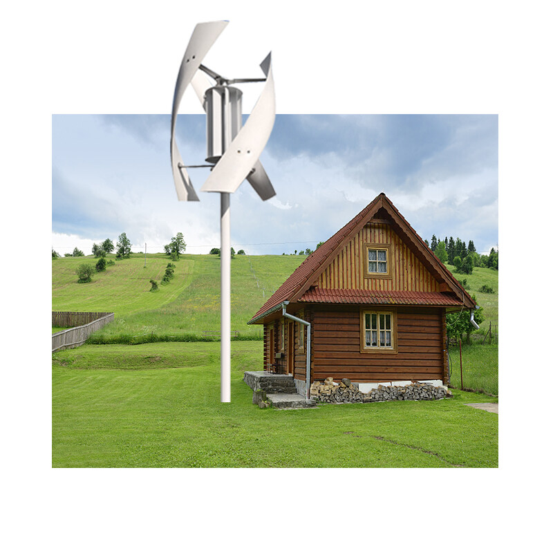 5kw small wind turbine vertical Wind Generator controller 800w wind power generation kit home system for sale