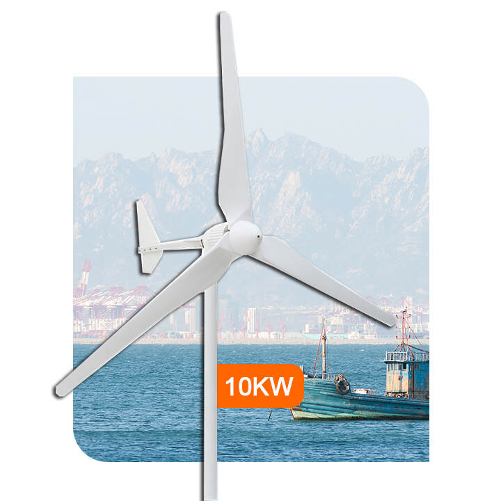 Stock of Wind Generator 1500W 48V Strong Wind Turbine 3 PCS 1080MM Nylon Fiber Blades 1.5KW 220V 120V Windmill Model FT-1500M8