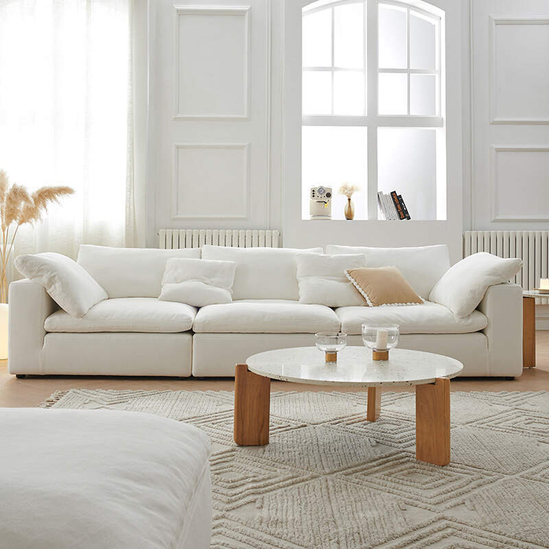 High Quality Furniture Living room compression Sofa set White Modern Comfortable Office Simple Modular Sofa Compressed Sofa