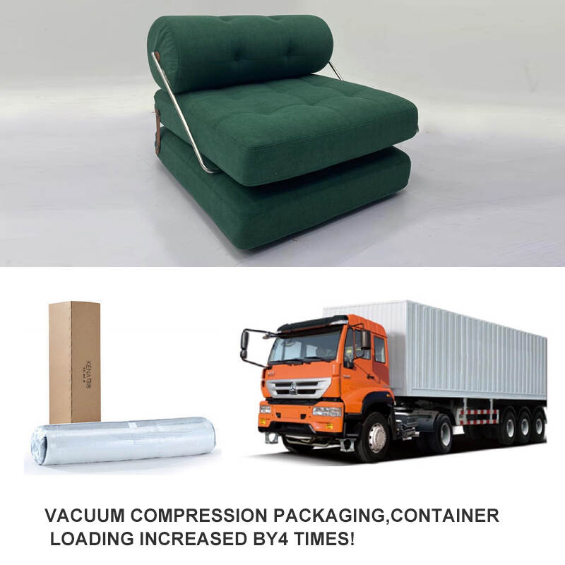AOMISI CASA Compression Packing Portable Sofa Bed Comfortable Modern Multipurpose White Upholstered Lazy Chair For Home Indoor