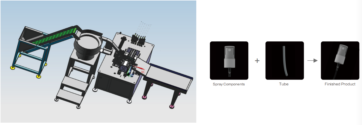 Hand Insert Assembly Line SR-MSM-08 6-Position Tube Insert Assembly Machine