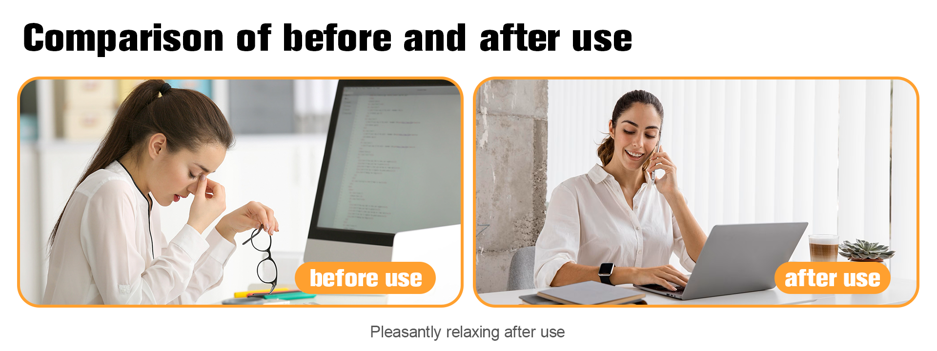 Comparison Before and After Use