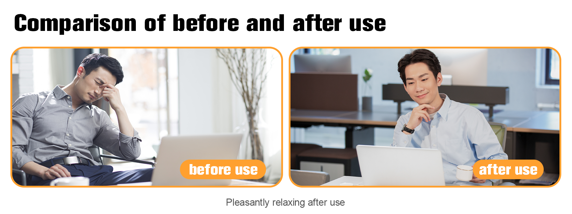 Comparison of Before and After Use