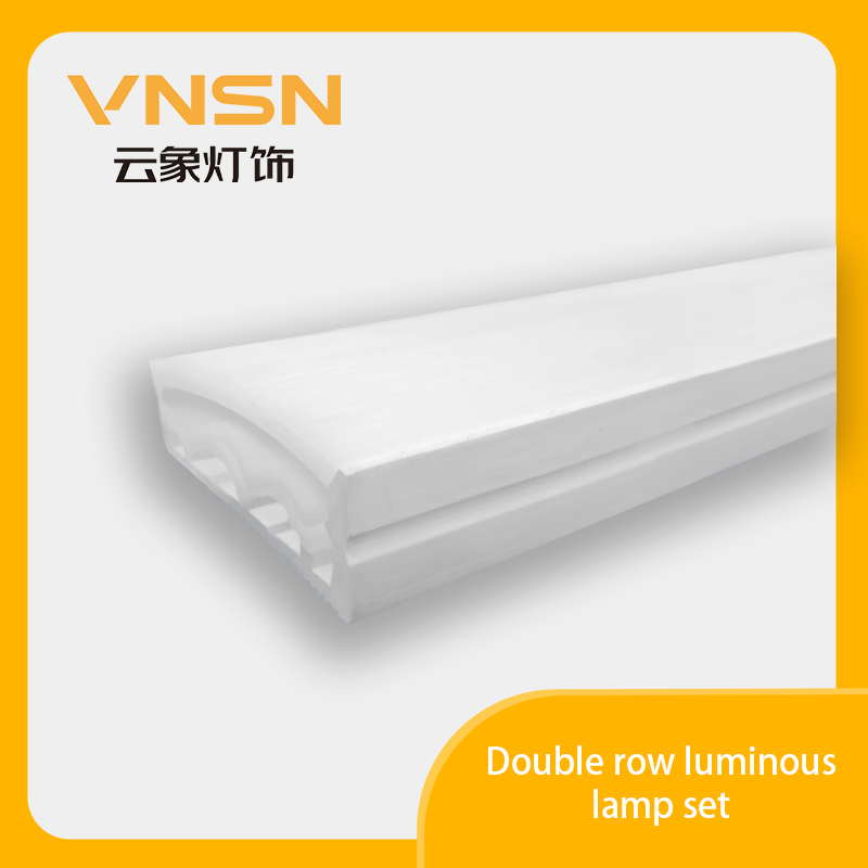 Double row luminous lamp set