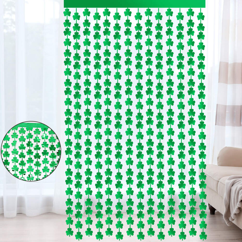 Saint Patrick's Day Foil Fringe Curtain