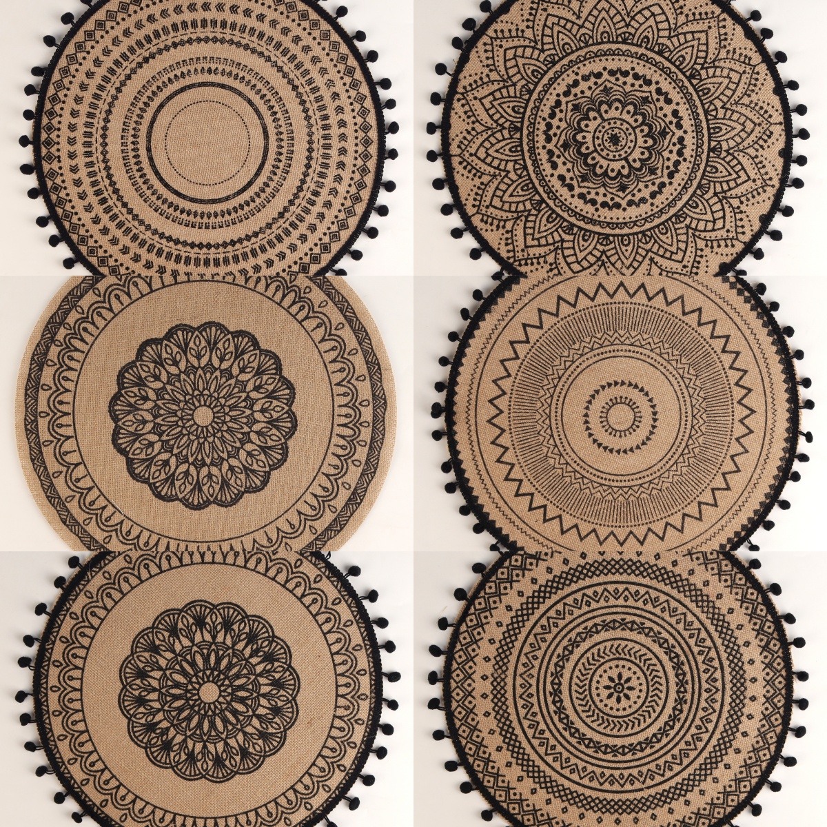 Jute Round Placemats