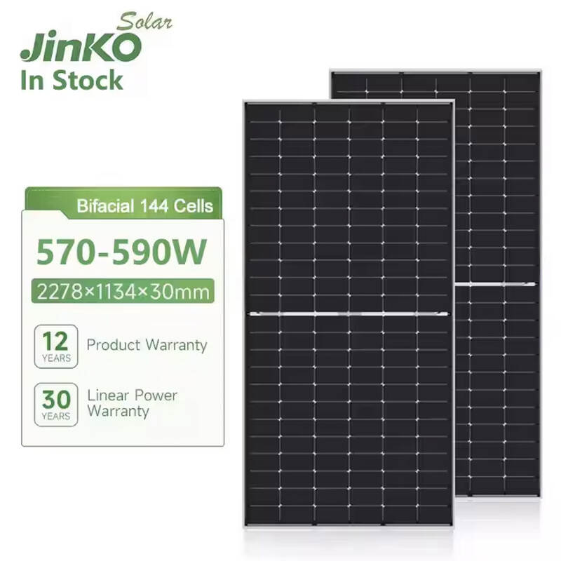 Jinke solar panels w570w575w580w585w590w600w610w double-sided 550 jinke tiger Neo N 72 hl4 BDV - 570-590 watts of solar panels