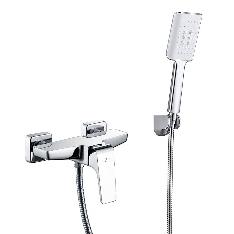 Brass shower faucet mixer wall mounted shower