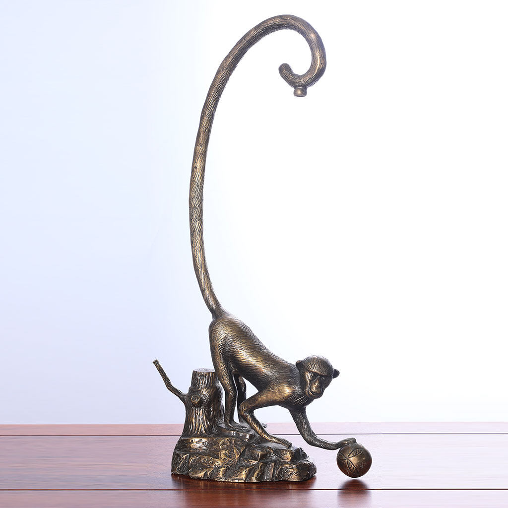 Spirit monkey brass artefact ornament