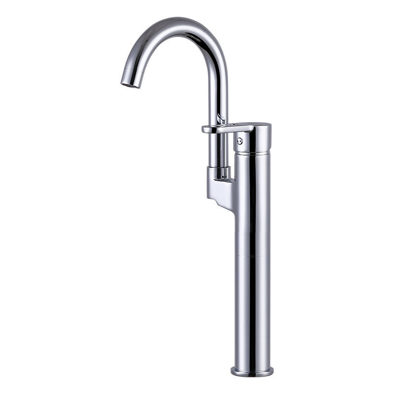 Brass cold and hot faucet mixer for washing faces
