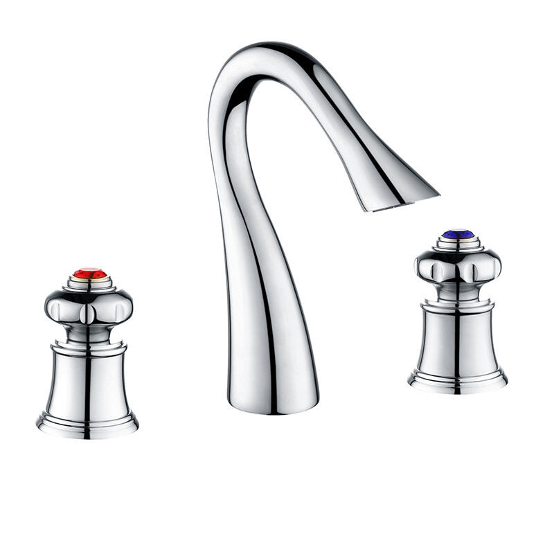 Brass 3-hole basin faucet mixer