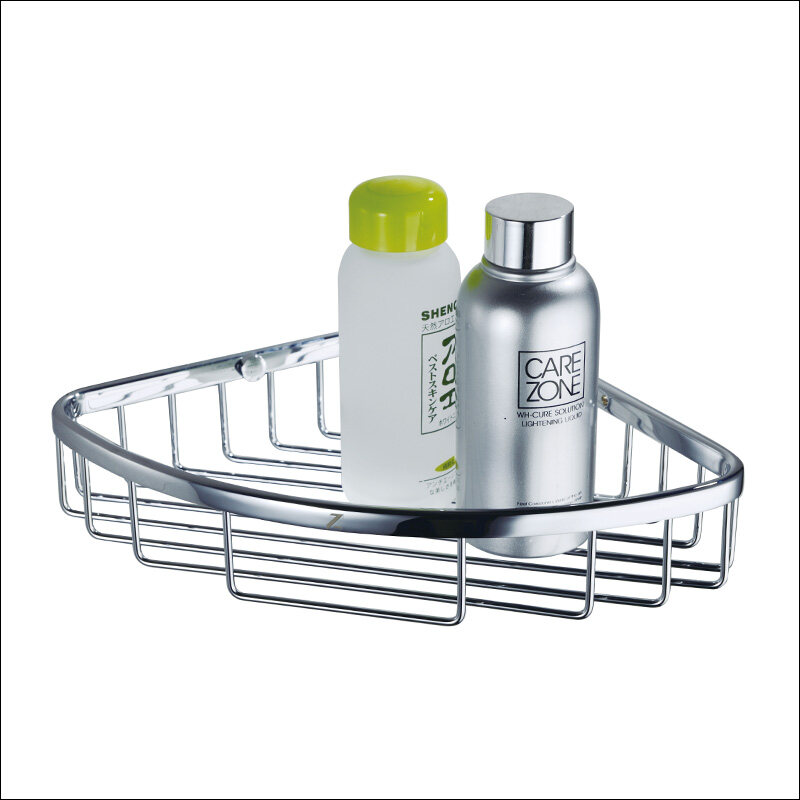 New design stainless steel and brass material bathroom soap basket shelf-B4027CP