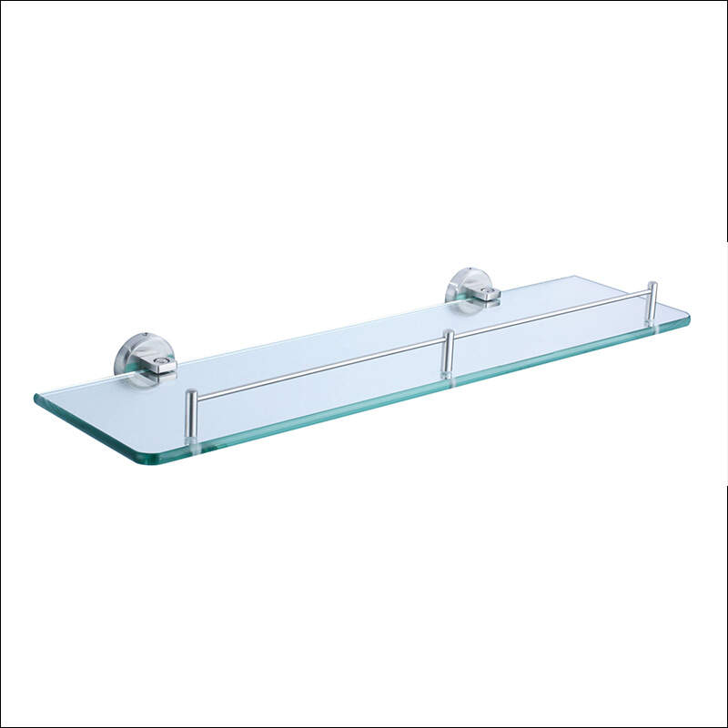 Fashion design bathroom high quality SUS304 glass shelf -B2015LS