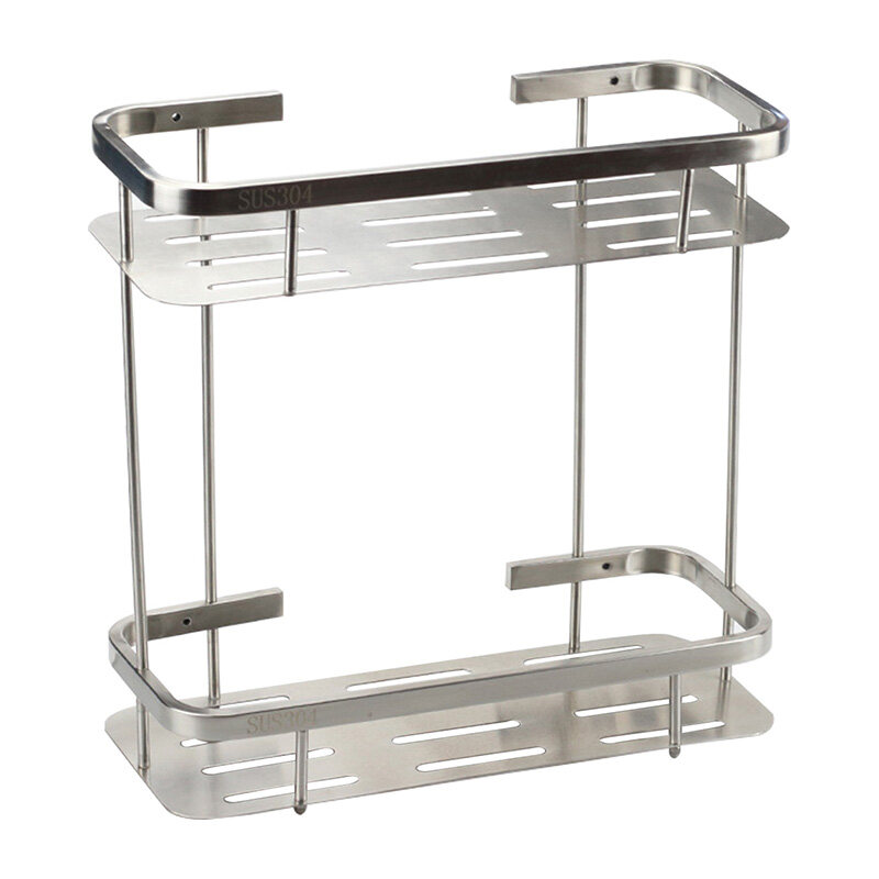 High quality bathroom design double glass shelf -B4034CP