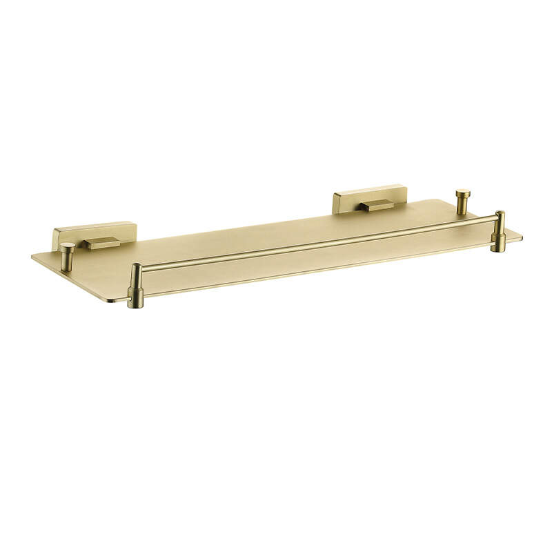 Fashion design bathroom high quality brass glass shelf -B2020SJ