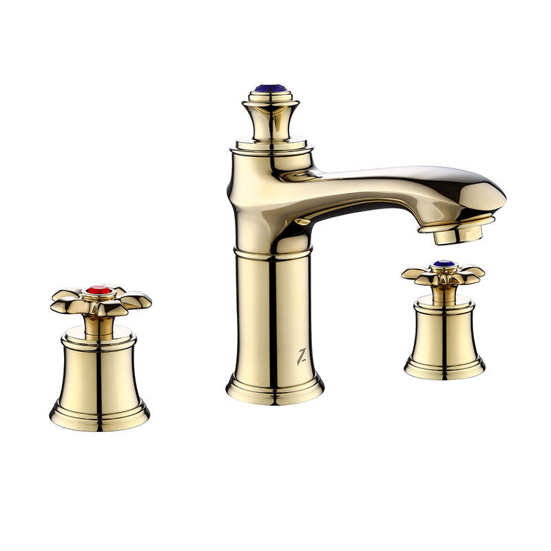 Brass 3-hole basin faucet mixer-196007BJ