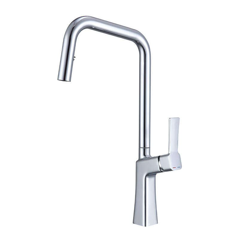 High quality chrome color kitchen use brass material kitchen faucet.-221060CP