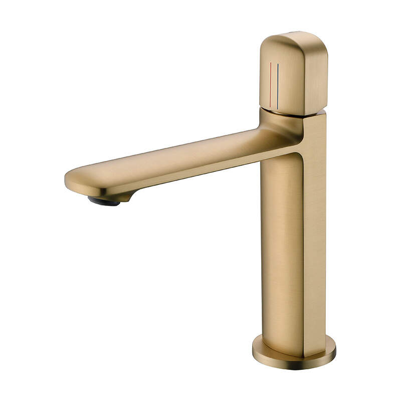 High beauty design gunmetal grey color bathroom use brass material bathroom  basin faucet -242142SJ