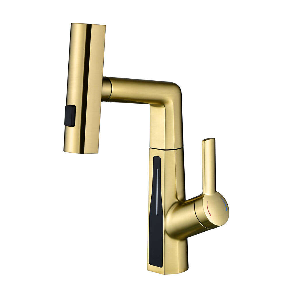 High beauty design gold color bathroom use brass material bathroom  basin faucet -902139SJ