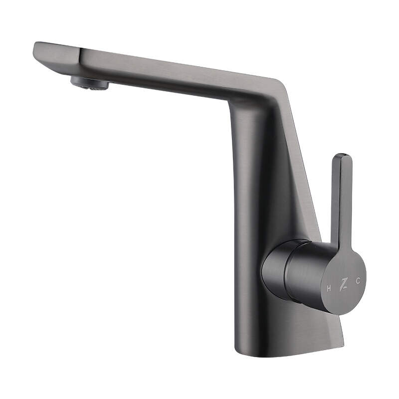 High beauty design gunmetal grey color bathroom use brass material bathroom  basin faucet -902146QH