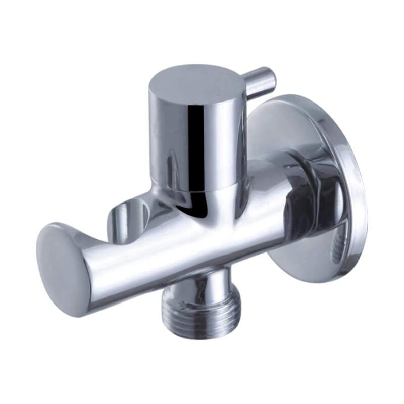 High beauty bathroom brass angle valve for shattaf.-986064CP