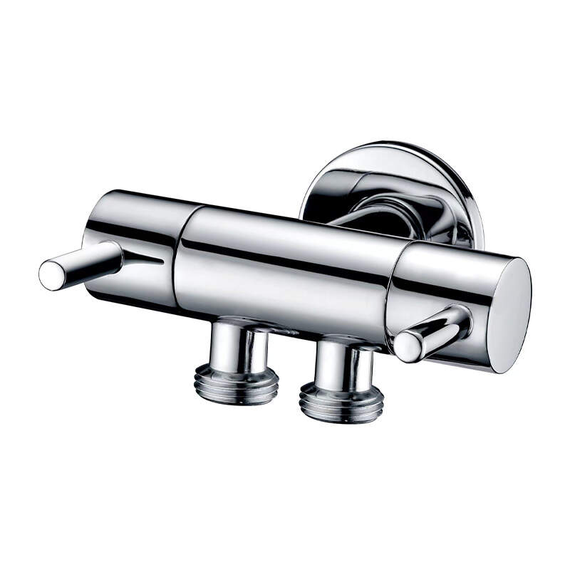 High beauty bathroom brass angle valve for shattaf.-986068CP