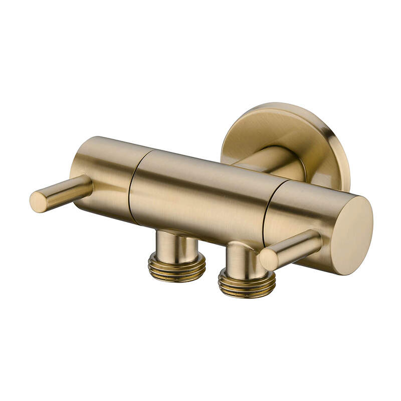 High beauty bathroom brass angle valve for shattaf.-986068SJ