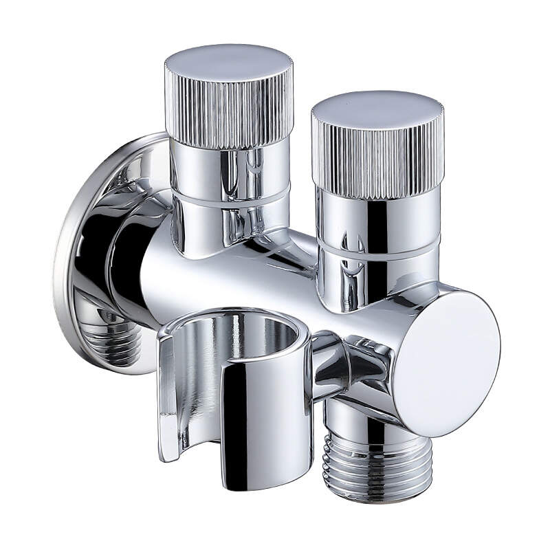 High beauty bathroom brass angle valve for shattaf.-986069CP