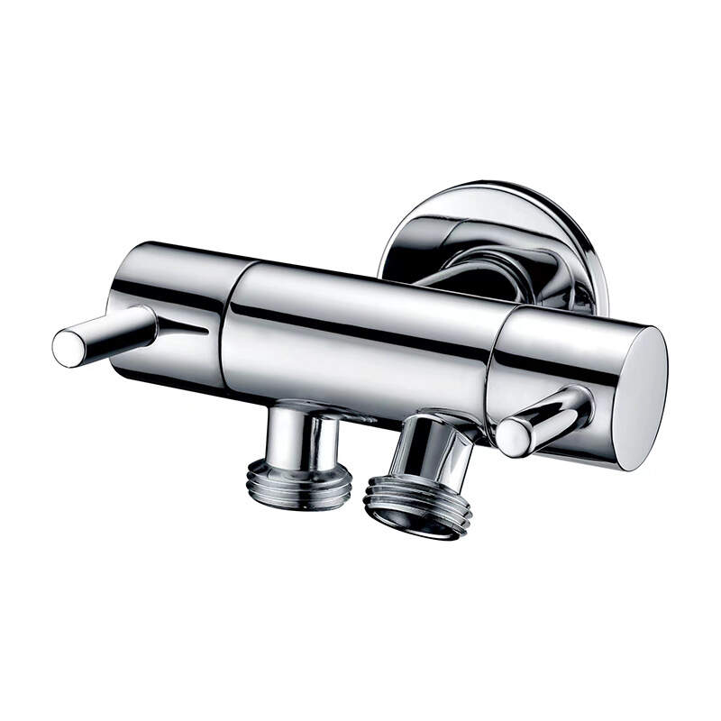 High beauty bathroom brass angle valve for shattaf.-986070CP