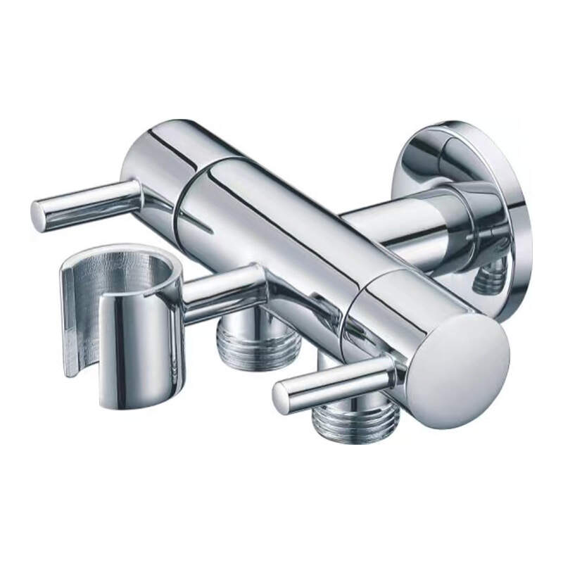 High beauty bathroom brass angle valve for shattaf.-986074CP