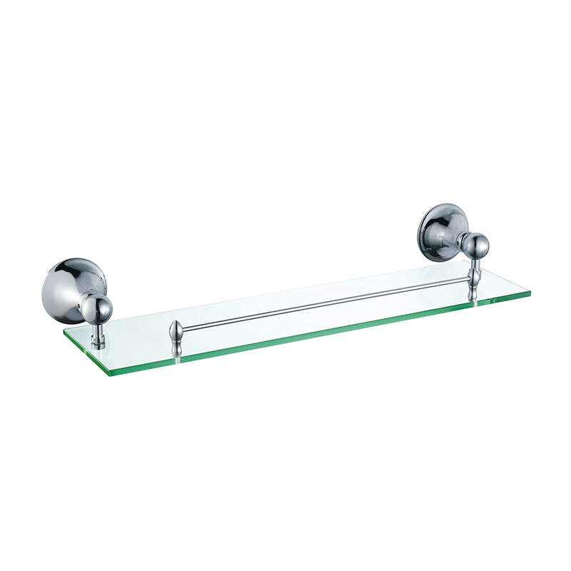 Fashion design bathroom high quality zinc glass shelf -B2009CP