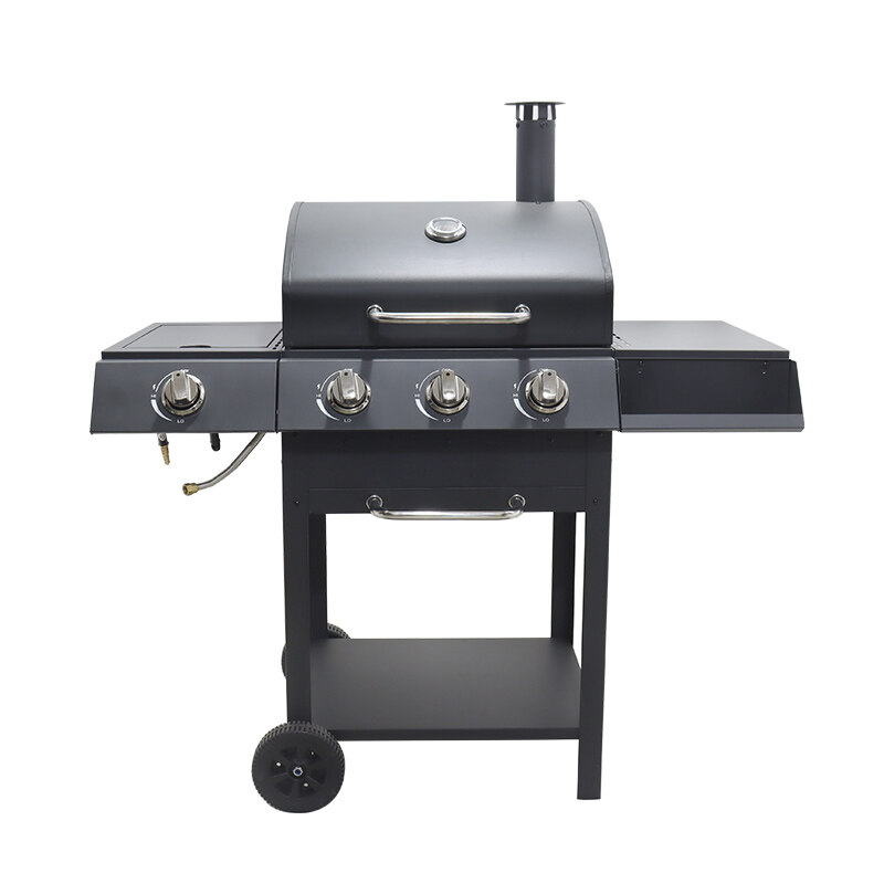 Stainless Steel Liquid Propane Gas Grill with Side Burner KY19562R