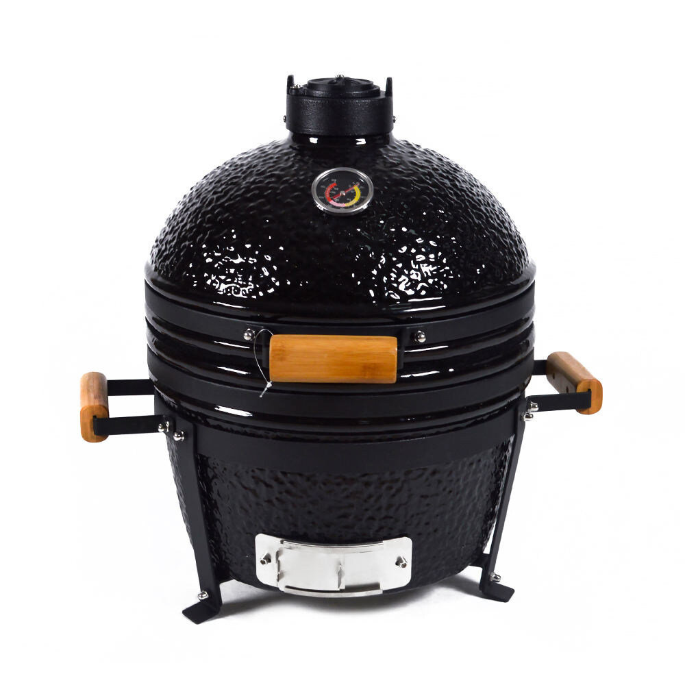 16" Mini Tabletop Kamado Charcoal Grill,Round Kettle Trolley Grill factory