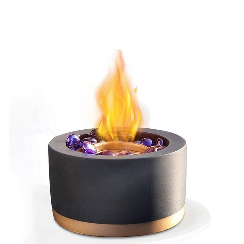 Tabletop Ventless Portable Ethanol Fire Pit With Burner Cup KY-SN033-L