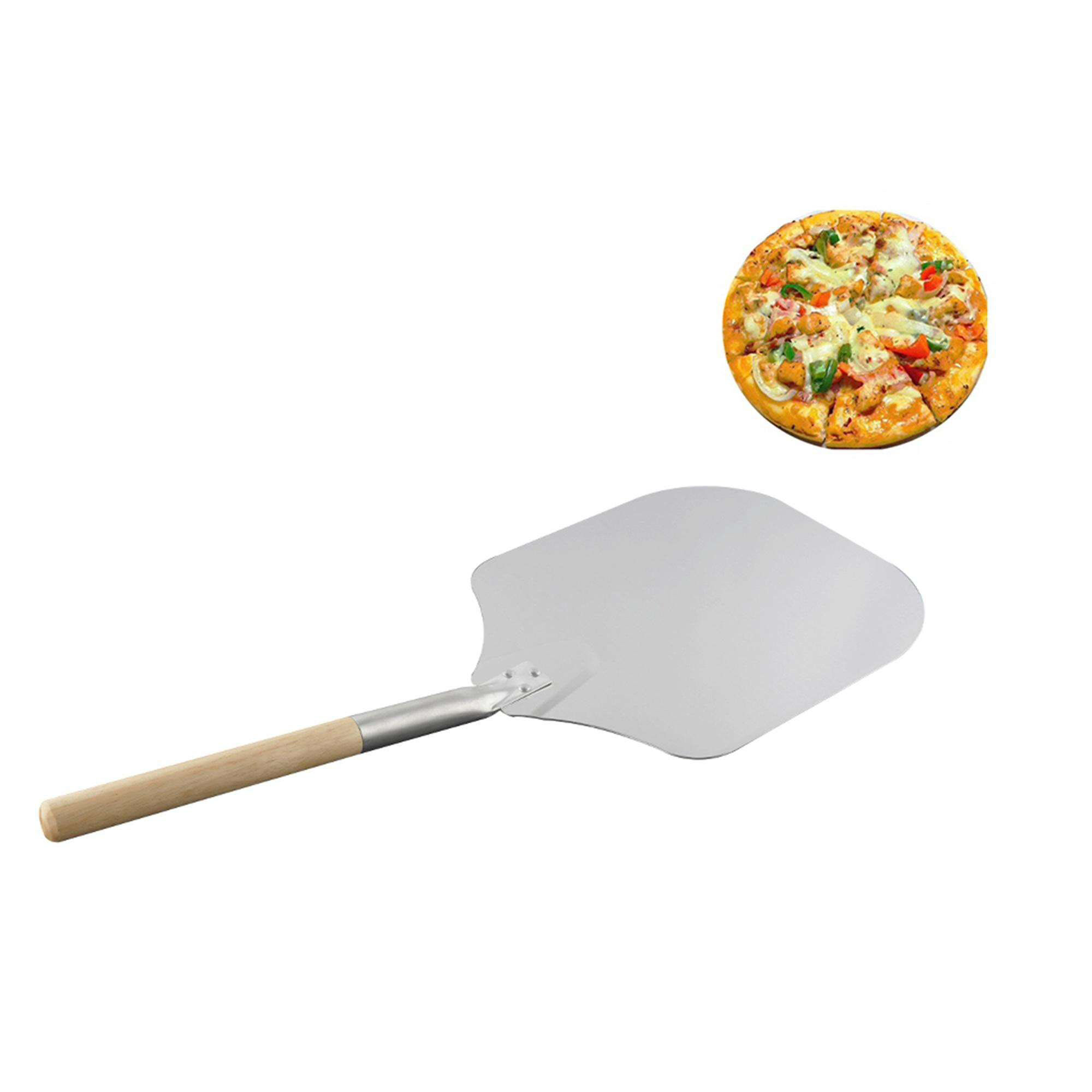 14inch Aluminium Pizza Peel With Bamboo Wooden Handle