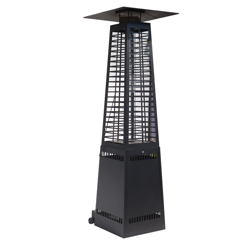 Outdoor Pyramid Patio Heater for Commercial and Residential Use Black