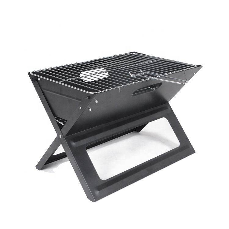 Foldable X-shape barbecue grill