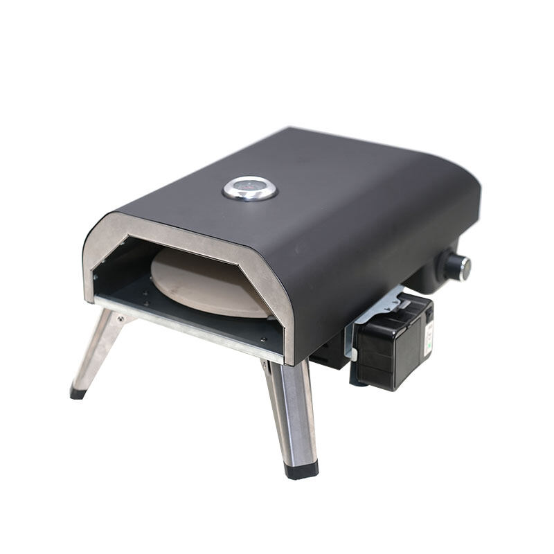12 Inch Portable Gas Pizza Oven With Automatic rotationfunction