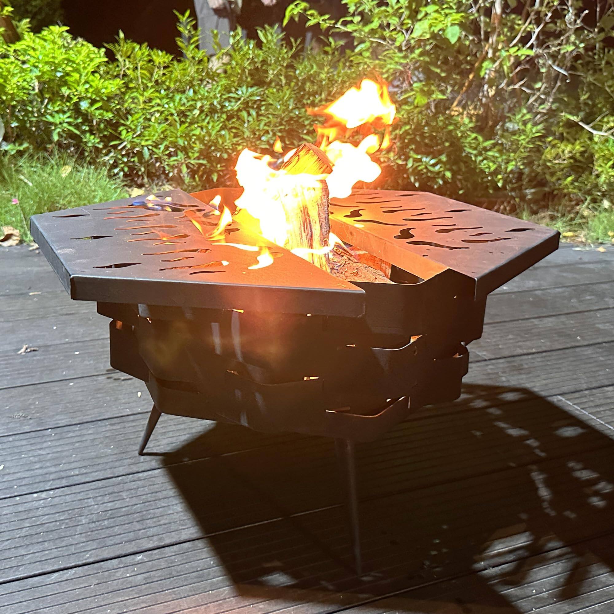21 Inch Portable Fire Pit for Outdoor Patio-OEM/ODM Grill Factory