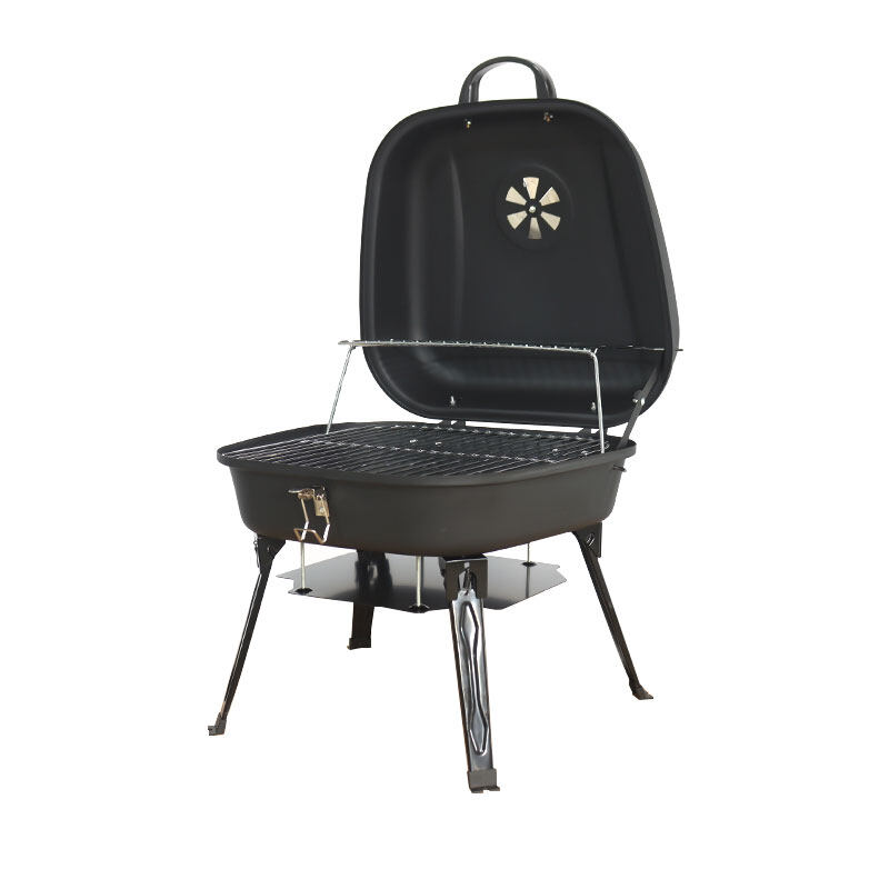 Portable Barbecue Grill with Foldable 4 Legs - OEM BBQ Grill Exporter Factory