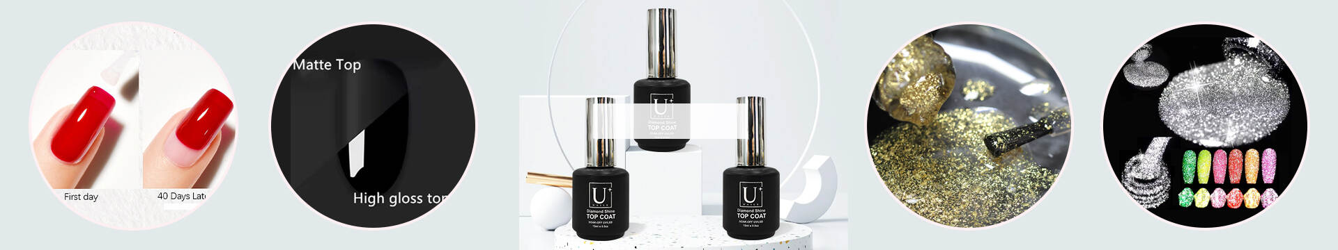 Diamond Shine Top Coat,Velvet Matte Top Coat