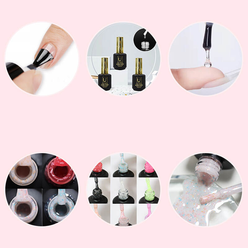 Color Rubber Base Coat,Soak Off Base Coat,Clear Rubber Base Coat