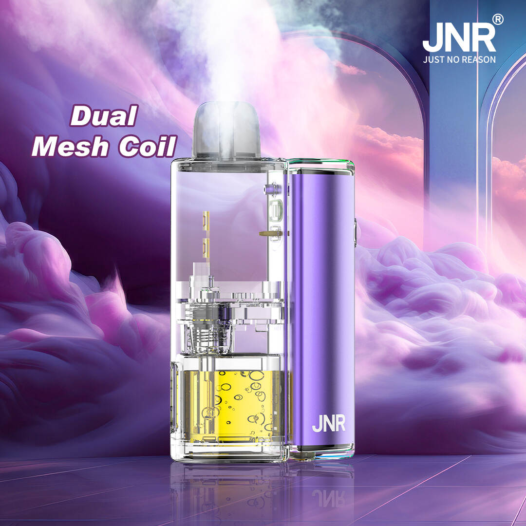 JNR, Puff Jnr, Jnr Aurora 30K, 2+10ml vyměnitelná poddaní kit, TPD certifikovaná vape, 900 mAh baterie, barevné dýchací světlo, nabíjení typu-C, vyměnitelný pod systém POD, JNR Vape