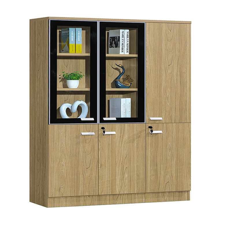 Hot sale wooden filing with display bookcase carbinets supplier