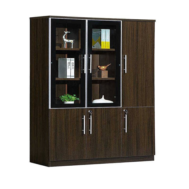 customized file cabinet locker, tan solid wood, high cabinet, office furniture