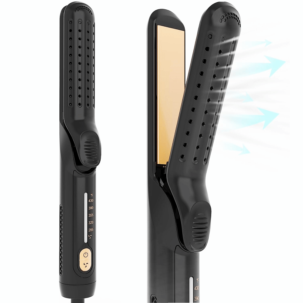 360° Airflow Styling 2-in-1 Hair Straightener and Hair Curler Iron