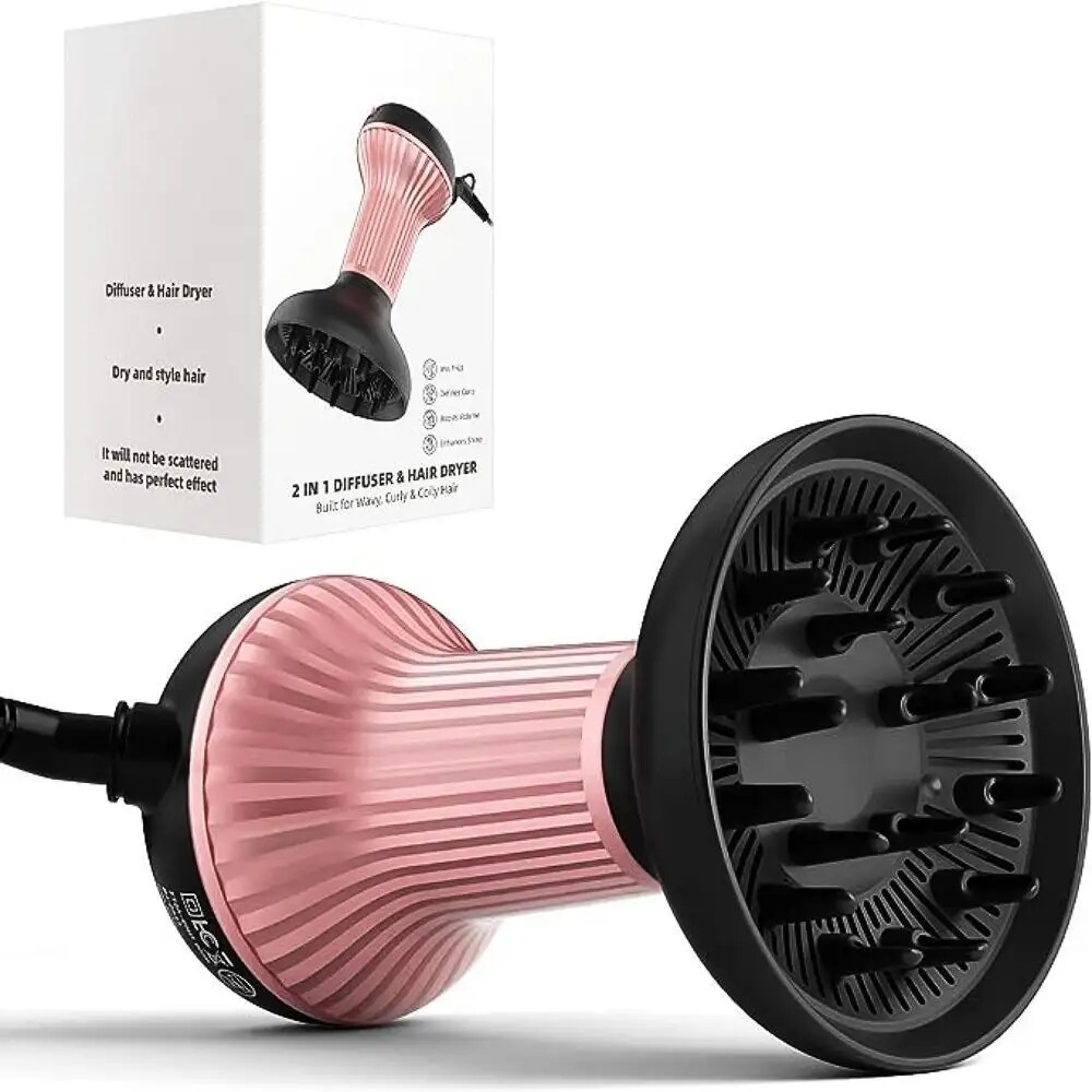 Professional 2 in 1 Diffuser Hair Dryer with Ionic Ceramic Technology