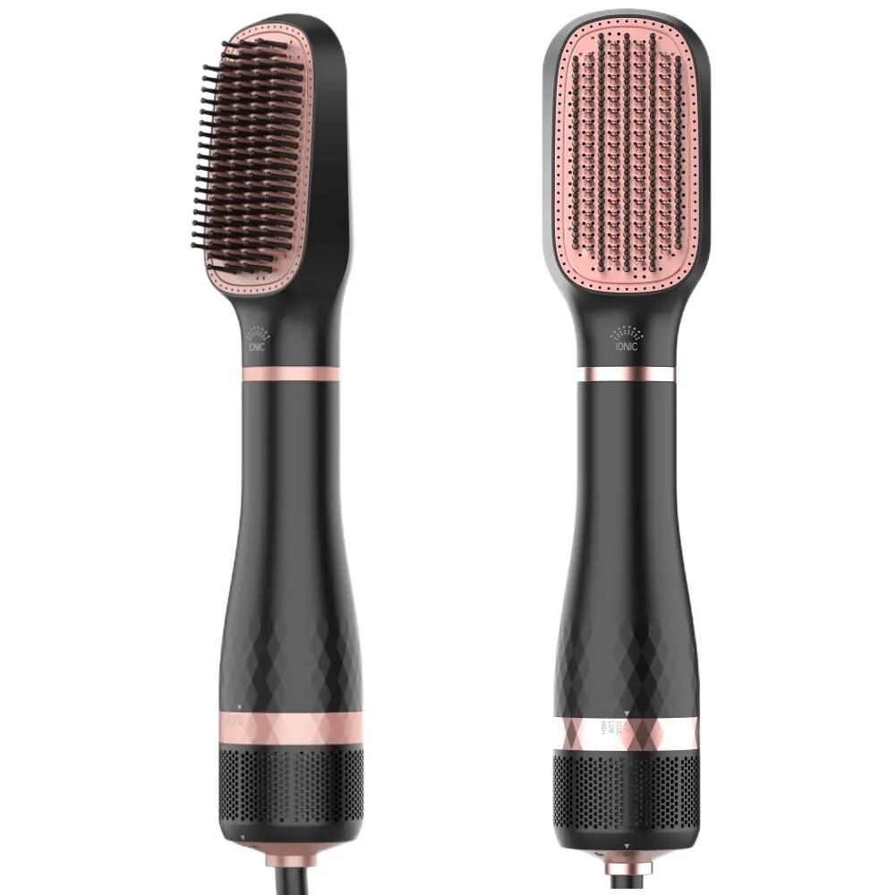 1200W Electric Negative Ion Blow out Hair Straightener Styler Comb One Step Hair Dryer Volumizer Hot Air Brush
