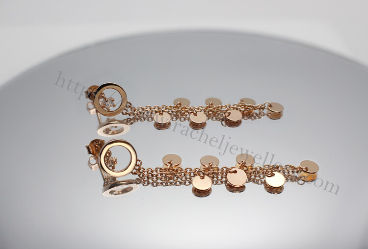 chain and sheet metal gold disk dangle earrings.jpg